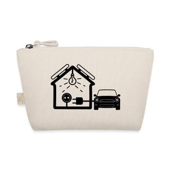 House with solar panels car - Organic Pouch - nature - Front