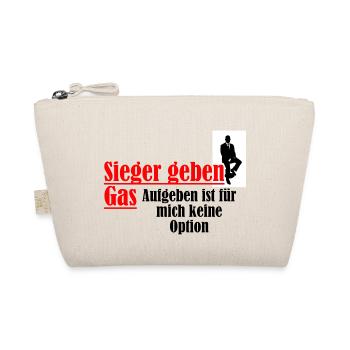 Sieger geben Gas aufgeben keine Option - Bio-Täschchen - Natur - Vorne