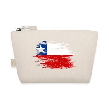 Chile flag used - Organic Pouch - nature - Front