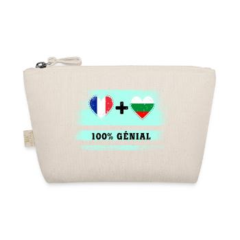 France et Bulgarie Drapeau 100% génial - Trousse biologique - nature - Devant