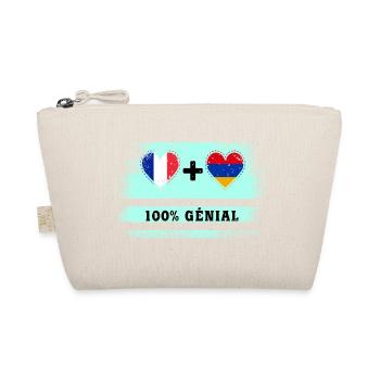 Drapeau de la France et de l'Arménie 100% génial - Trousse biologique - nature - Devant