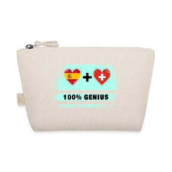 Espagne et Suisse 100% drapeau génie - Trousse biologique - nature - Devant