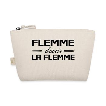 Flemme D Avoir La Flemme Humour - Trousse biologique - nature - Devant