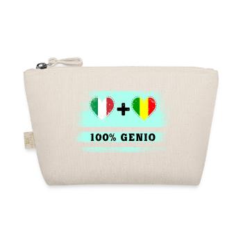 Italy and Mali 100% genius flag - Organic Pouch - nature - Front