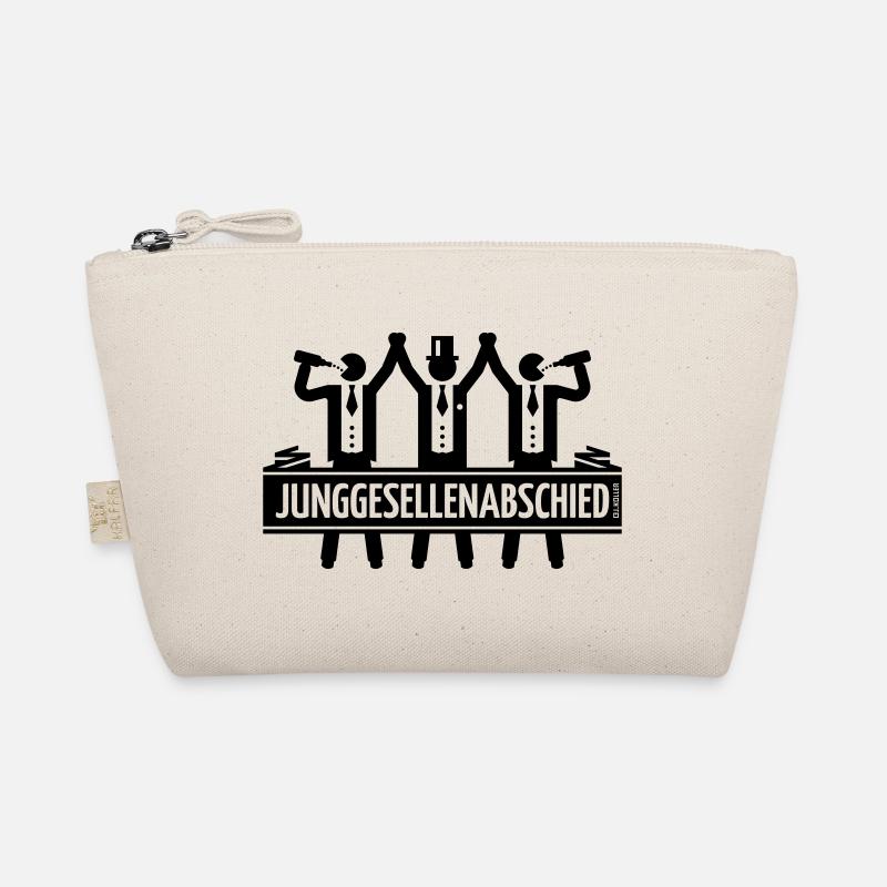 Junggesellenabschied (Trio Team Bräutigam / Black) Bio-Täschchen