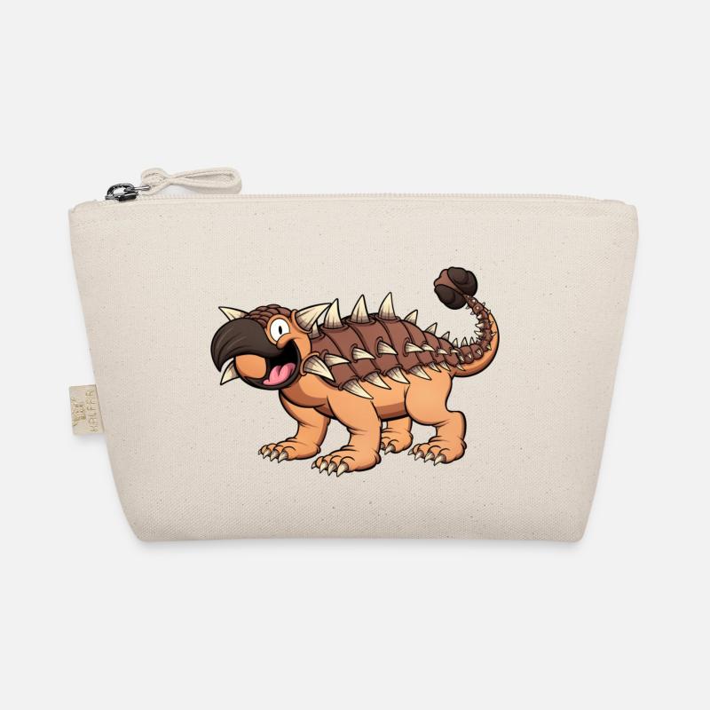 Glücklich lächelnder Ankylosaurus Bio-Täschchen