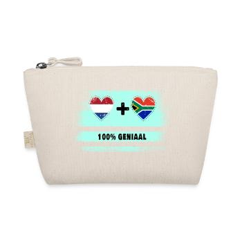South Africa and the Netherlands 100% Genius flag - Organic Pouch - nature - Front