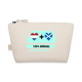 Scotland and the Netherlands 100% Genius flag - Organic Pouch - nature - Front