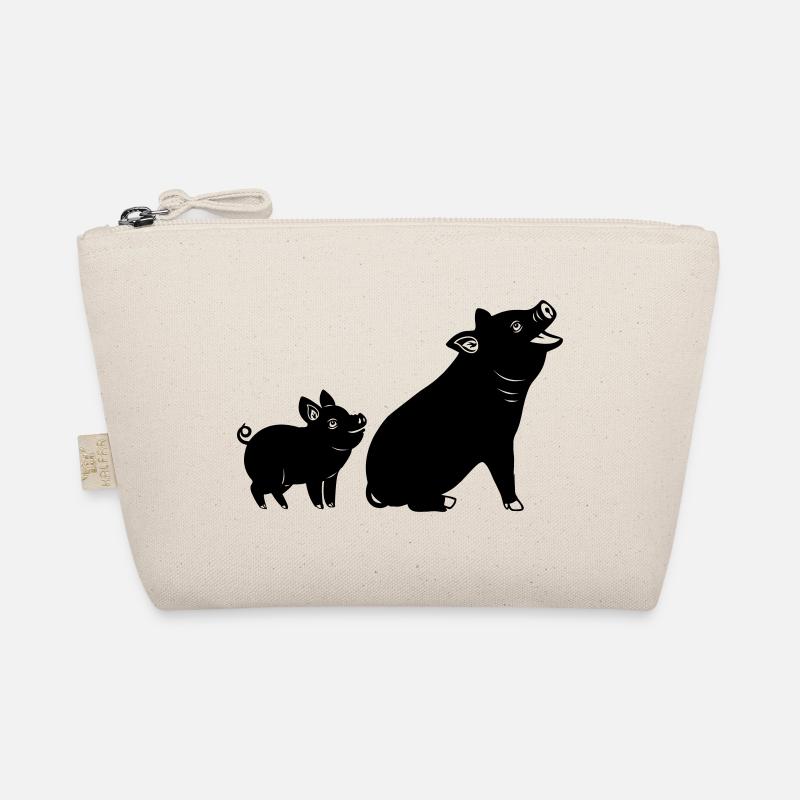 Image de mère cochon avec ombre de porcelet Trousse biologique