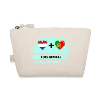 Portugal and the Netherlands 100% Genius flag - Organic Pouch - nature - Front