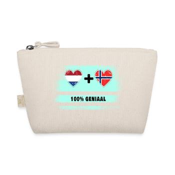 Norway and the Netherlands 100% Genius flag - Organic Pouch - nature - Front