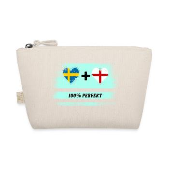 England und Schweden 100% perfekt / Geschenk - Bio-Täschchen - Natur - Vorne