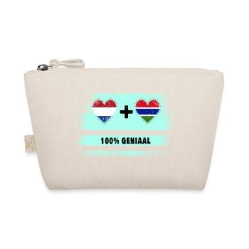 Gambia and The Netherlands 100% Genius flag - Organic Pouch - nature - Front