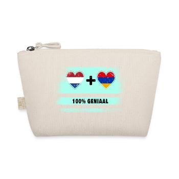 Armenia and the Netherlands 100% Genius flag - Organic Pouch - nature - Front