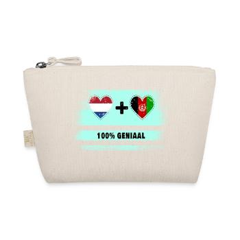 Afghanistan and the Netherlands 100% Genius flag - Organic Pouch - nature - Front