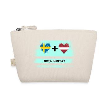 Lettland und Schweden 100% perfekt / Geschenk - Bio-Täschchen - Natur - Vorne