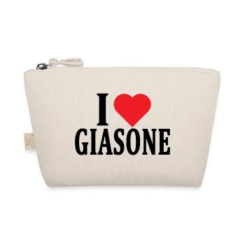 T-Shirt Ich liebe Jason T-Shirt Geschenkidee - Bio-Täschchen - Natur - Vorne