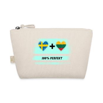 Litauen und Schweden 100% perfekt / Geschenk - Bio-Täschchen - Natur - Vorne