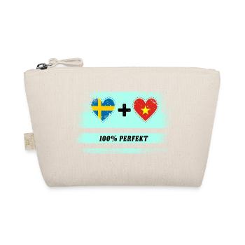 Vietnam und Schweden 100% perfekt / Geschenk - Bio-Täschchen - Natur - Vorne