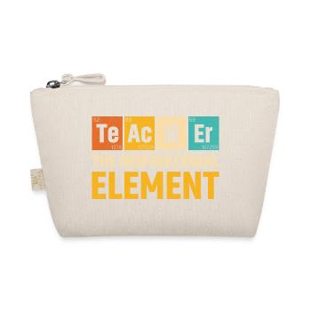 Lehrer Das inspirierende Element Lehrer - Bio-Täschchen - Natur - Vorne
