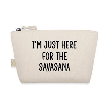 Cooler Yoga Spruch Geschenk Yogi - Bio-Täschchen - Natur - Vorne