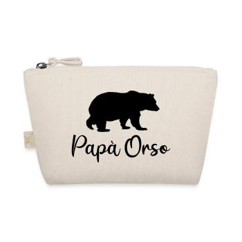 Papa Père Ours Cadeau d’anniversaire Italie Drôle - Trousse biologique - nature - Devant