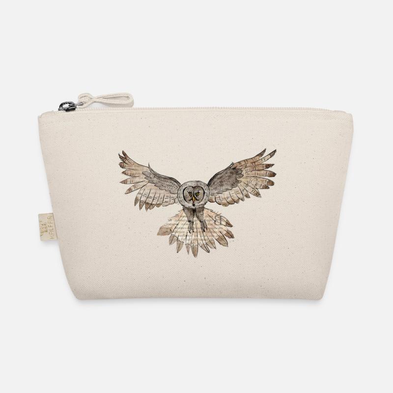 Weiser Bartkauz Bio-Täschchen