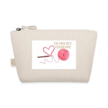 Crochet Thankyou - Organic Pouch - nature - Front