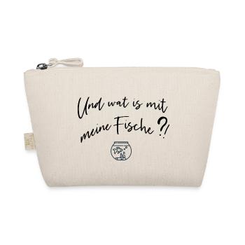 Fische Ritter Spruch Familie - Bio-Täschchen - Natur - Vorne
