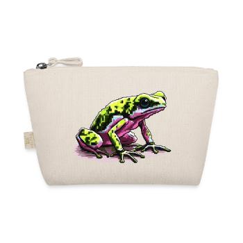Grenouille à fléchettes empoisonnées dans des graphismes de pixels rétro colorés - Trousse biologique - nature - Devant