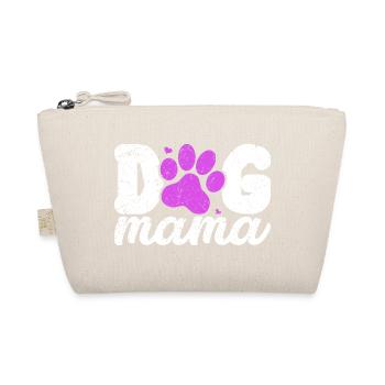 Empreinte de patte de maman chien en rose - Trousse biologique - nature - Devant