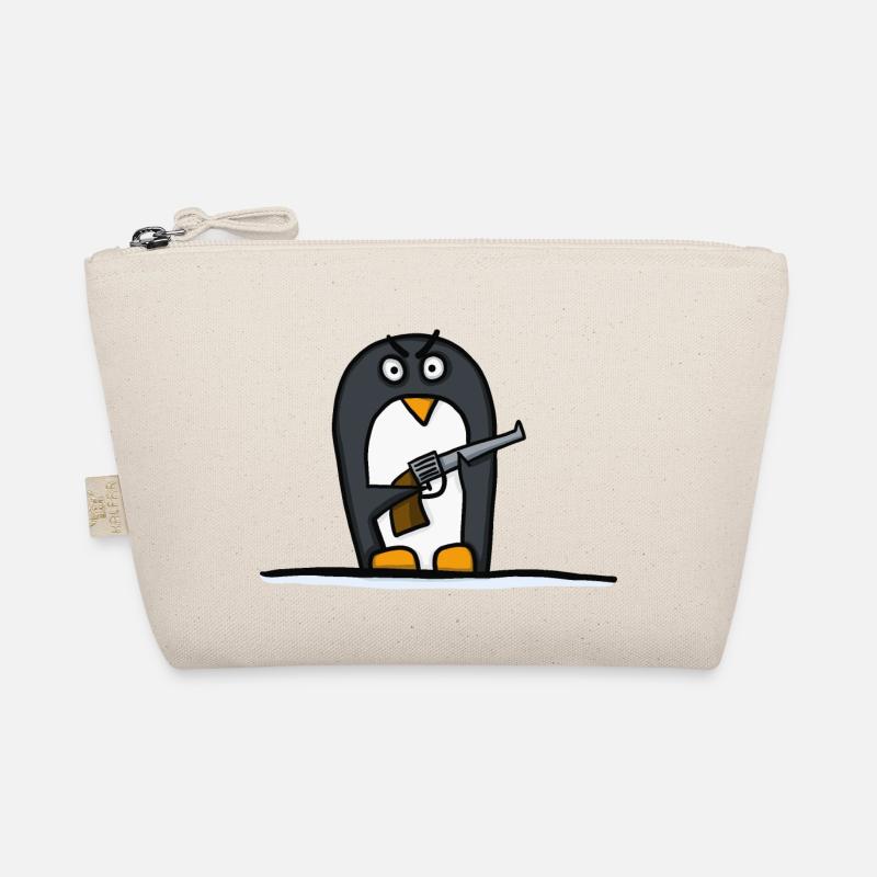 Penguin with pistol Organic Pouch