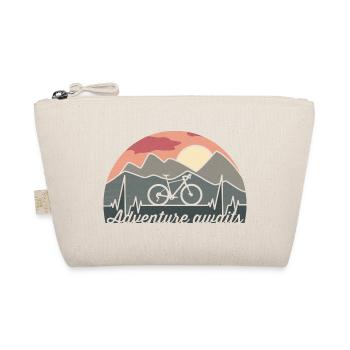 "Adventure Awaits" Fahrrad Bike - Nature Mountains - Bio-Täschchen - Natur - Vorne