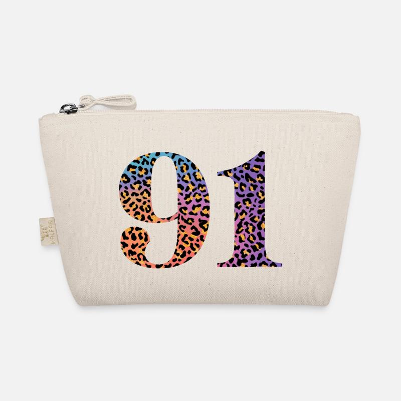 91st Birthday Leopard Organic Pouch
