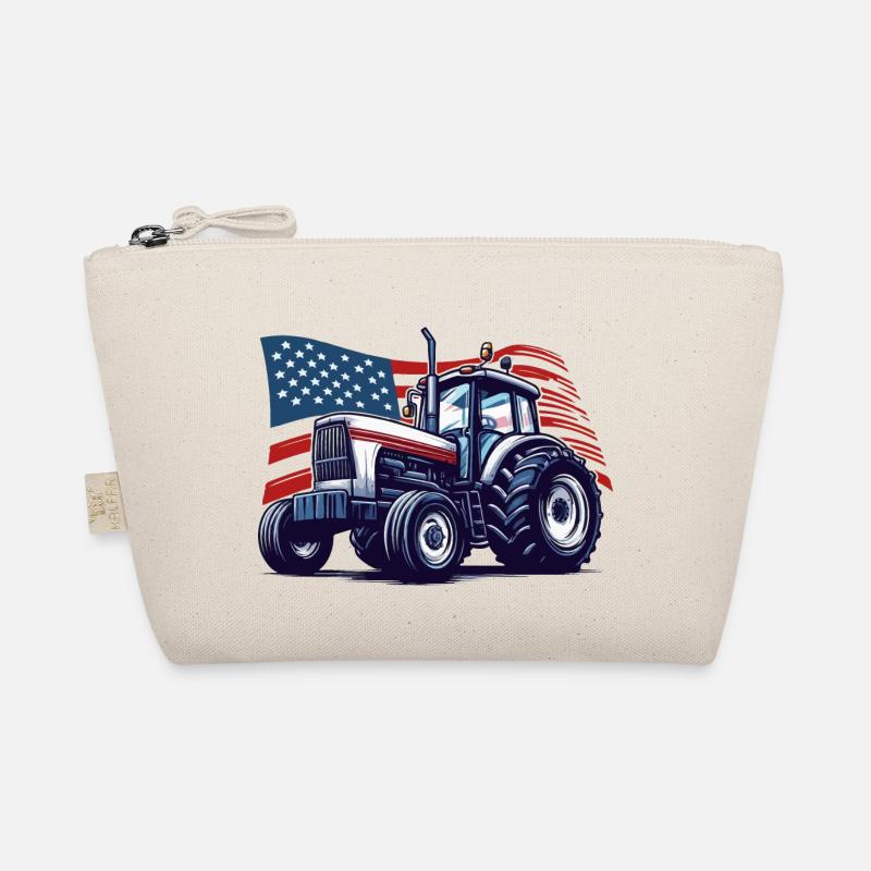 Traktor USA Geschenkidee Bio-Täschchen