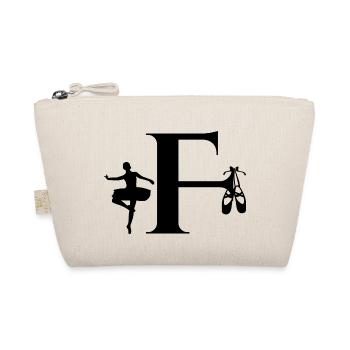 Buchstabe f Ballerina - Bio-Täschchen - Natur - Vorne