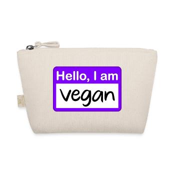Bonjour, je suis végétalien - Violet - Trousse biologique - nature - Devant