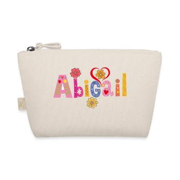 Nom d’Abigail personnalisé - Trousse biologique - nature - Devant