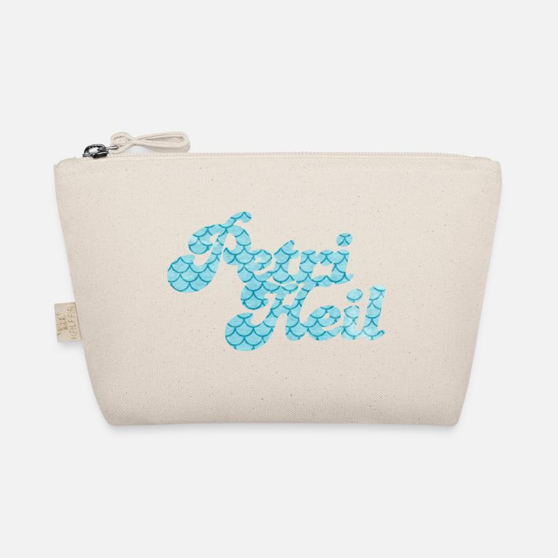 Petri Heil Angler Hobby Fish Scale Pattern Organic Pouch