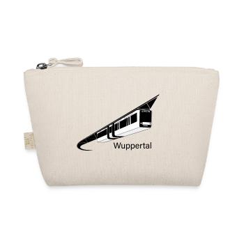 Wuppertal suspension railway font black/white - Organic Pouch - nature - Front