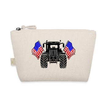 Tractor Two Flags USA - Organic Pouch - nature - Front