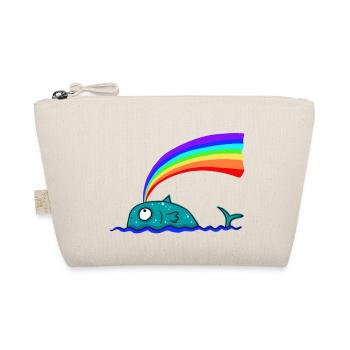 Rainbow Whale - Organic Pouch - nature - Front