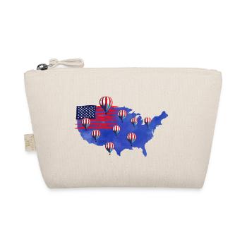 America Hot Air Balloon Flag - Organic Pouch - nature - Front