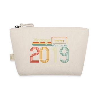 Original 2019 Vintage Vintage Retro Birthday - Organic Pouch - nature - Front