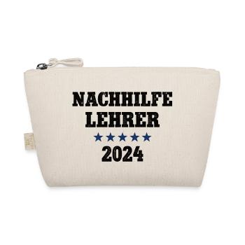 Nachhilfelehrer 2024 Lehrer Schule Nachhilfe - Bio-Täschchen - Natur - Vorne