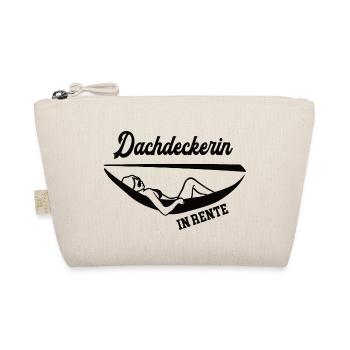 Dachdeckerin in Rente Rentenbeginn Dachdeckerei - Bio-Täschchen - Natur - Vorne