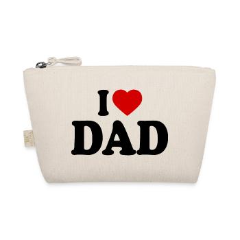 I love dad - Organic Pouch - nature - Front
