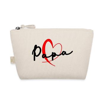 DAD. FATHER'S DAY. HAPPY FATHER'S DAY. HAPPY BIRTHDAY. - Organic Pouch - nature - Front