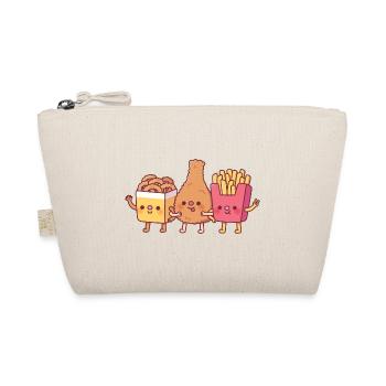 Cute Fried Food Onion Rings Fried Chicken Fries - Organic Pouch - nature - Front