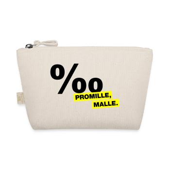 Promille, Malle - Bio-Täschchen - Natur - Vorne